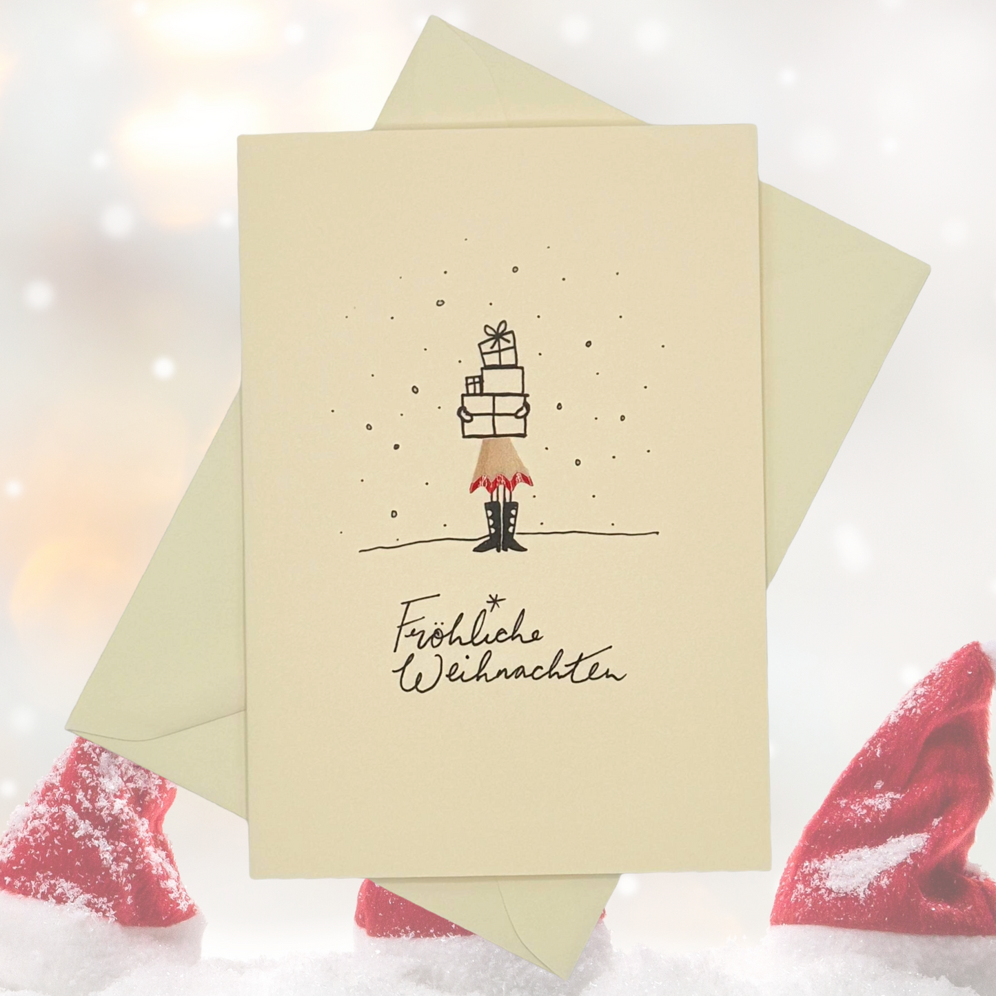 Grußkarte Fröhliche Weihnachten