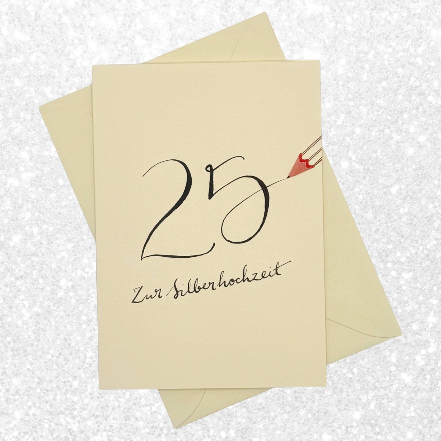 Glückwunschkarte Silberhochzeit