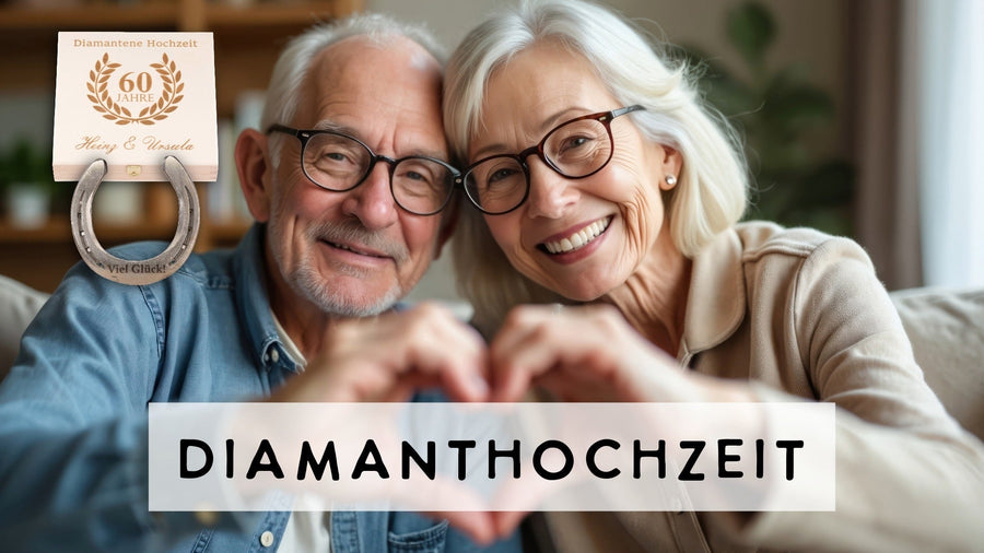 Diamantene Hochzeit – Hufeisen-Geschenke