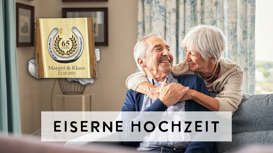 Eiserne Hochzeit – Hufeisen-Geschenke
