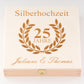 Glückshufeisen mit Geschenkbox "Silberhochzeit - 25 Jahre"