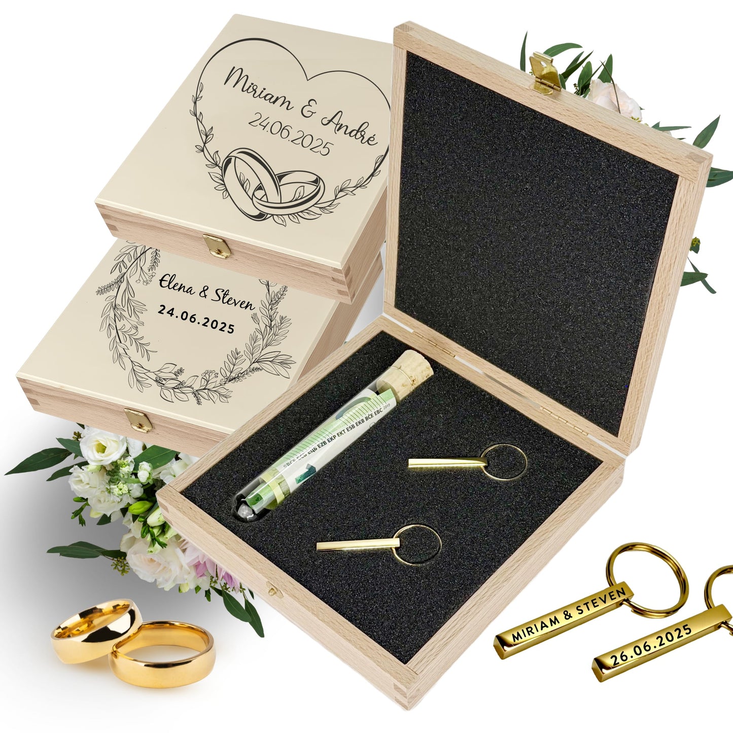 Geldgeschenk Hochzeit "Schlüsselanhänger"