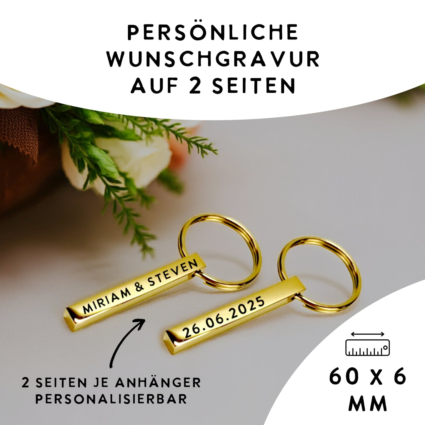 Geldgeschenk Hochzeit "Schlüsselanhänger"