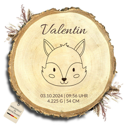 Baumscheibe Geburt "Fuchs"