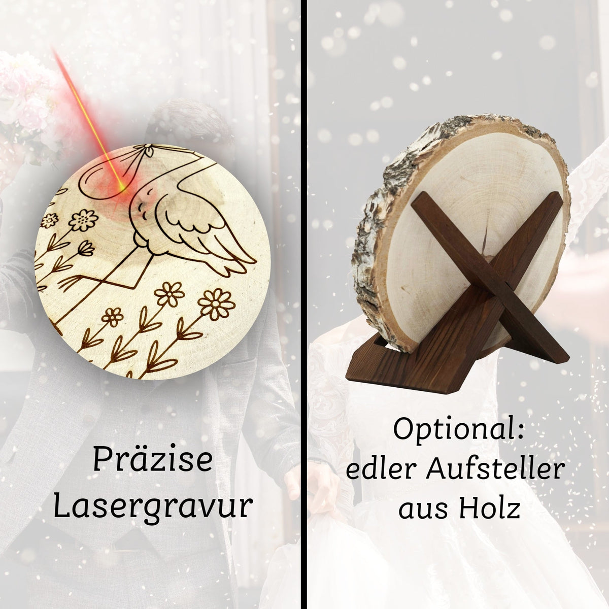 Baumscheibe Hochzeit "Blumenkranz"