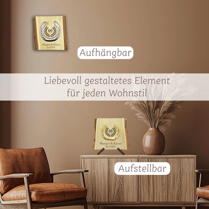 Glückshufeisen Landhaus "Diamanthochzeit"