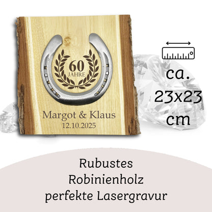 Glückshufeisen Landhaus "Diamanthochzeit"