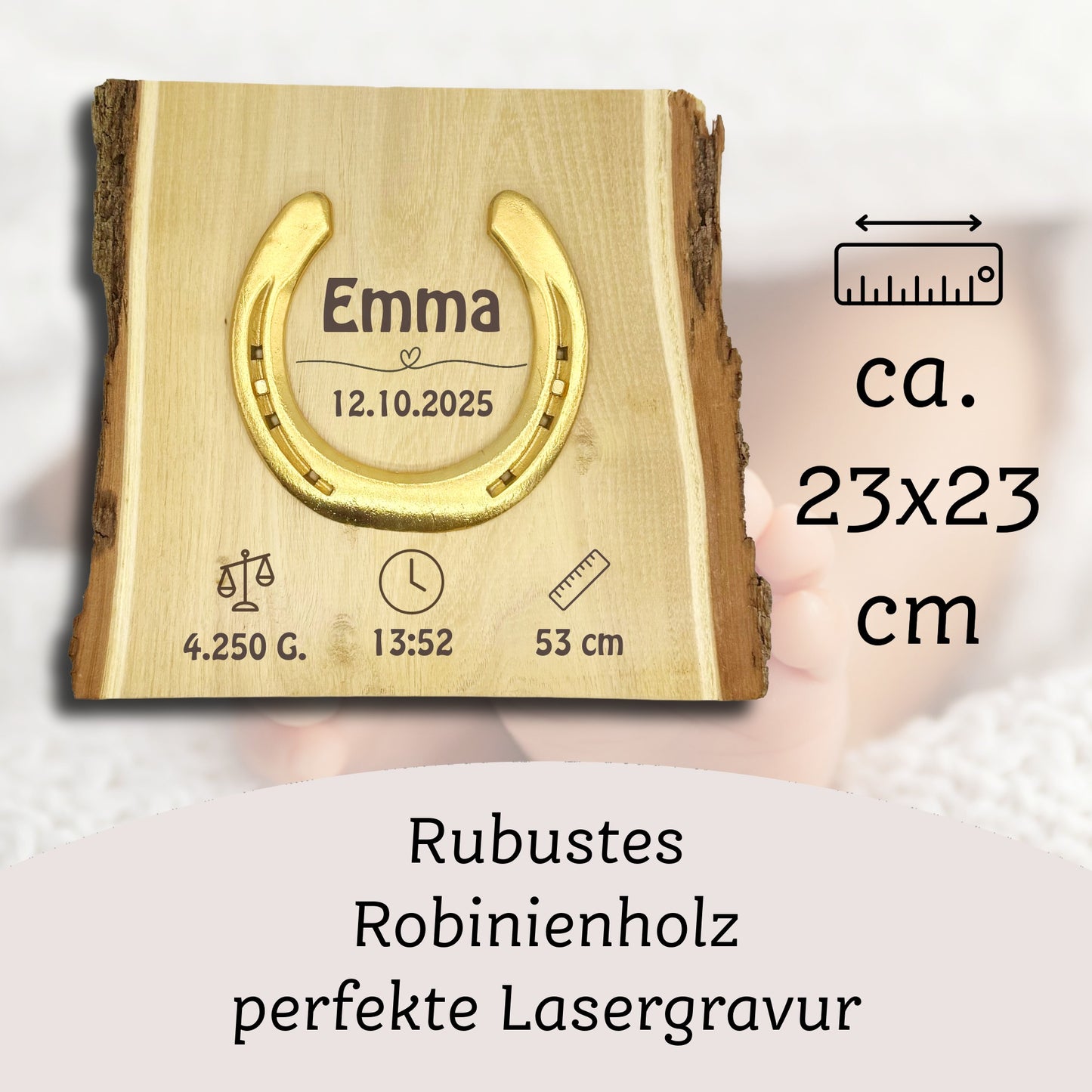 Glückshufeisen Landhaus "Geburt"