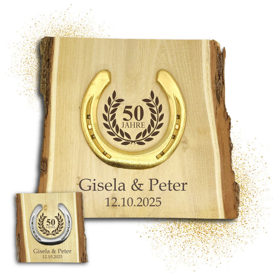 Glückshufeisen Landhaus "Goldene Hochzeit"