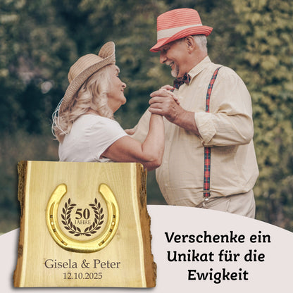 Glückshufeisen Landhaus "Goldene Hochzeit"