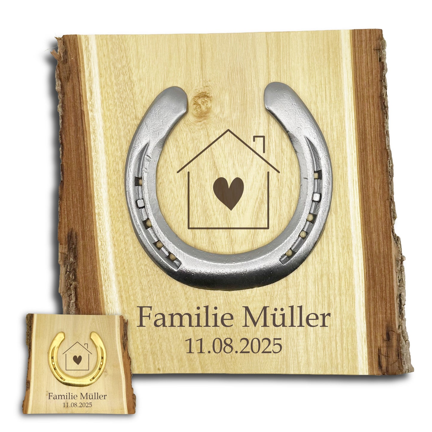 Glückshufeisen Landhaus "Richtfest & Einzug"