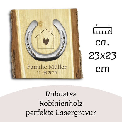 Glückshufeisen Landhaus "Richtfest & Einzug"