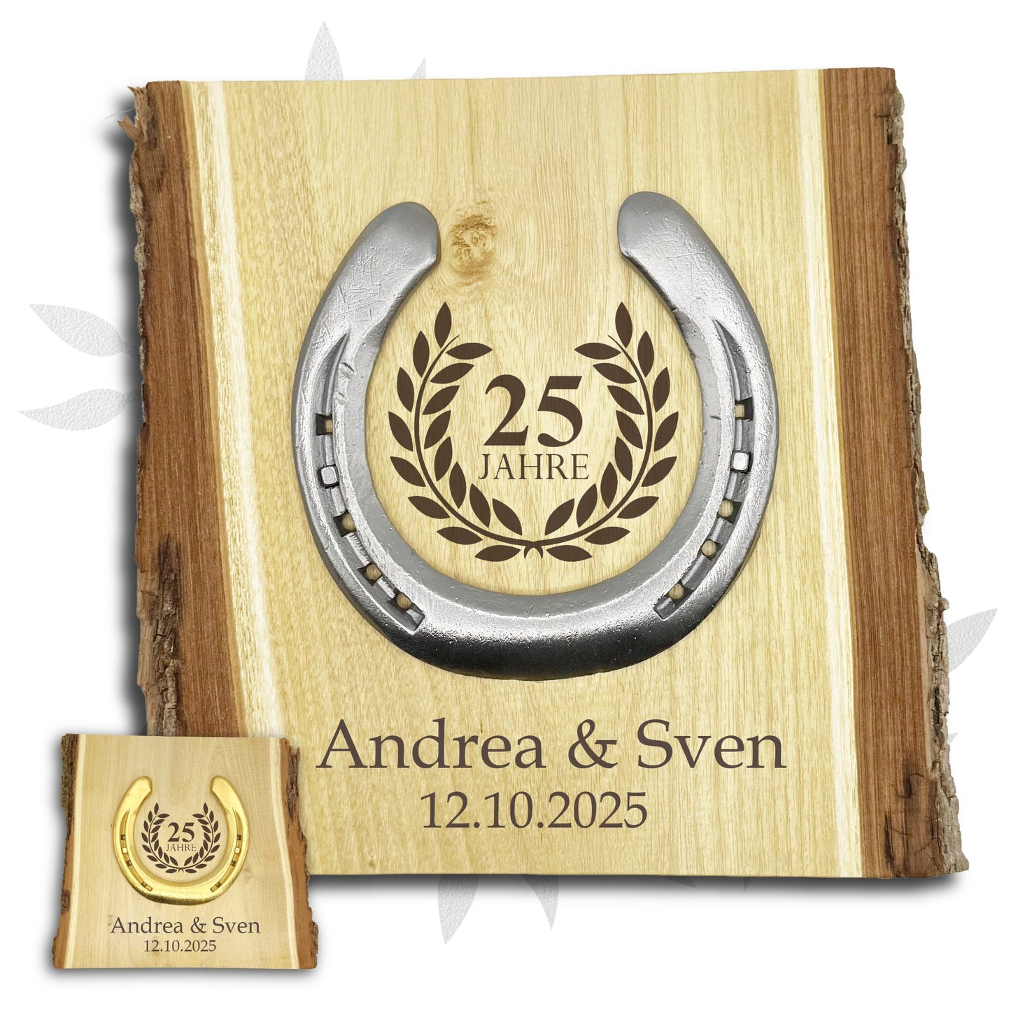 Glückshufeisen Landhaus "Silberhochzeit"