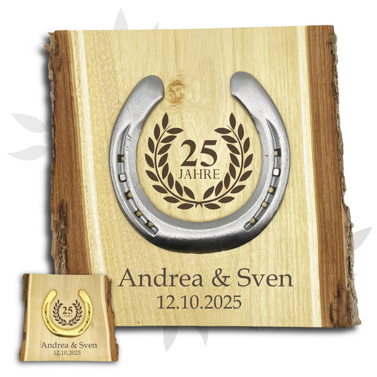 Glückshufeisen Landhaus "Silberhochzeit"