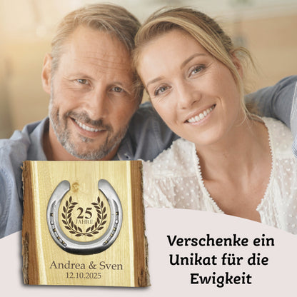 Glückshufeisen Landhaus "Silberhochzeit"