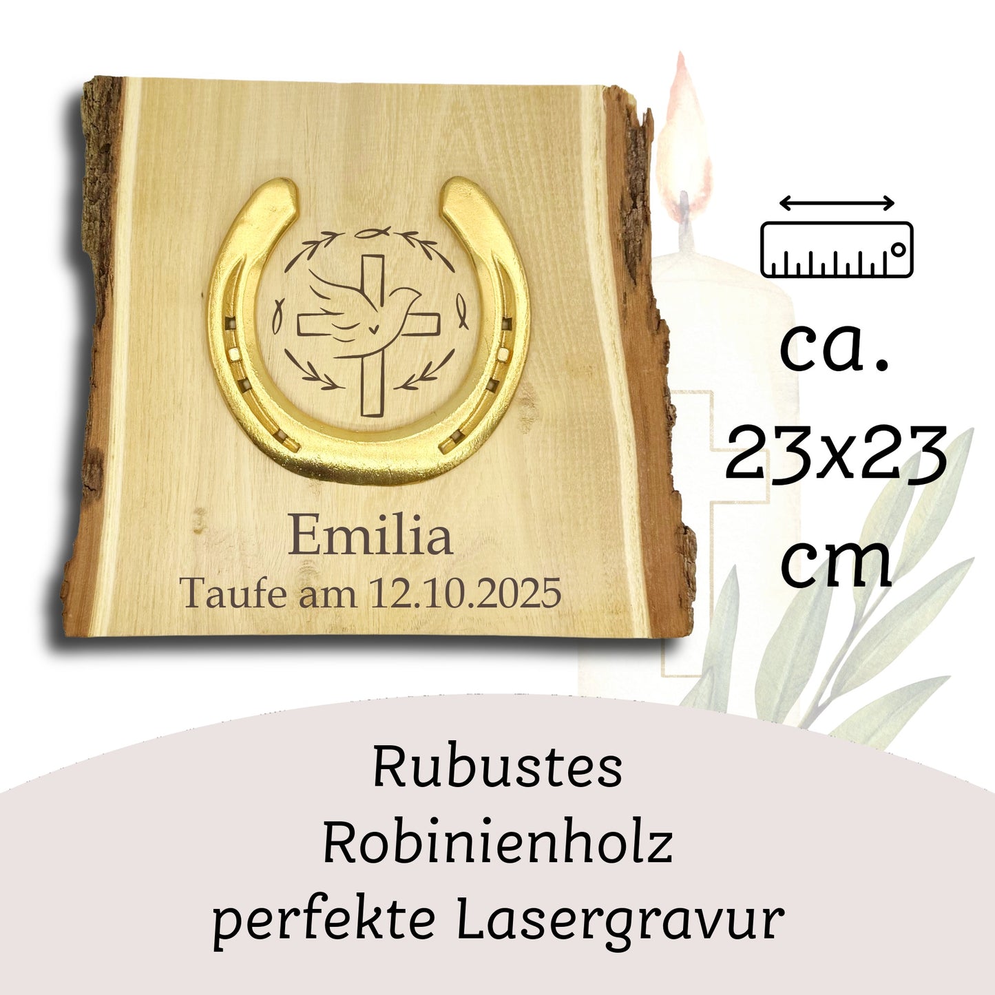 Glückshufeisen Landhaus "Taufe"