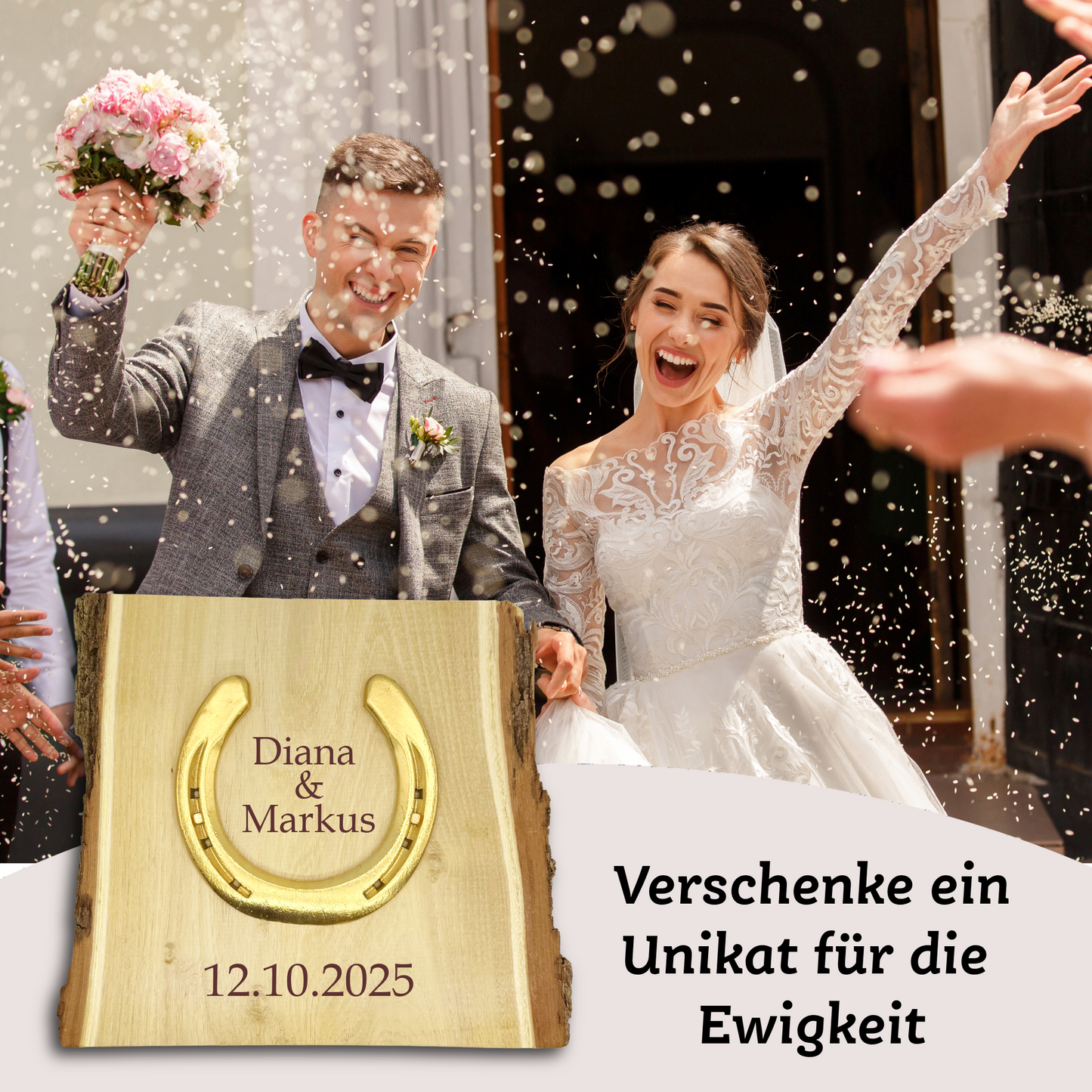 Hochzeitsgeschenk Hufeisen Landhaus